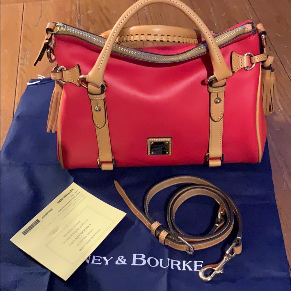 Dooney & Bourke City Medium Satchel - Geranium red (Style: BCITY1980 GEBS)